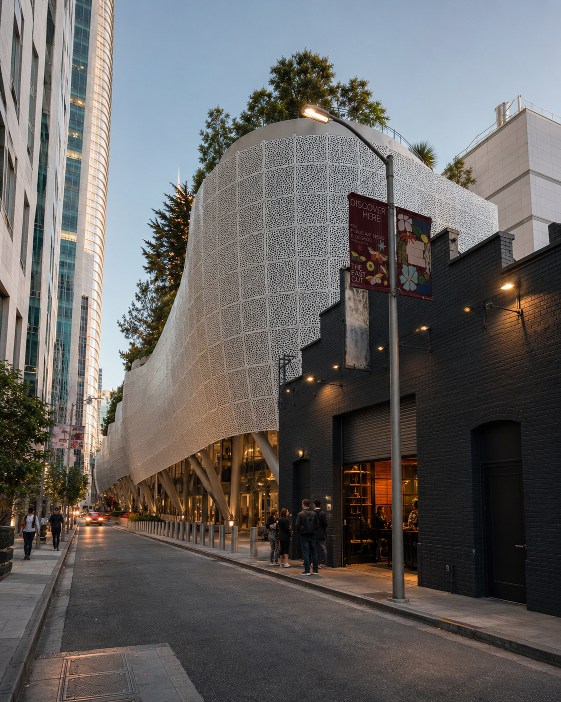 LongHouse event venue entrance near Salesforce Park and Moscone Center in San Francisco